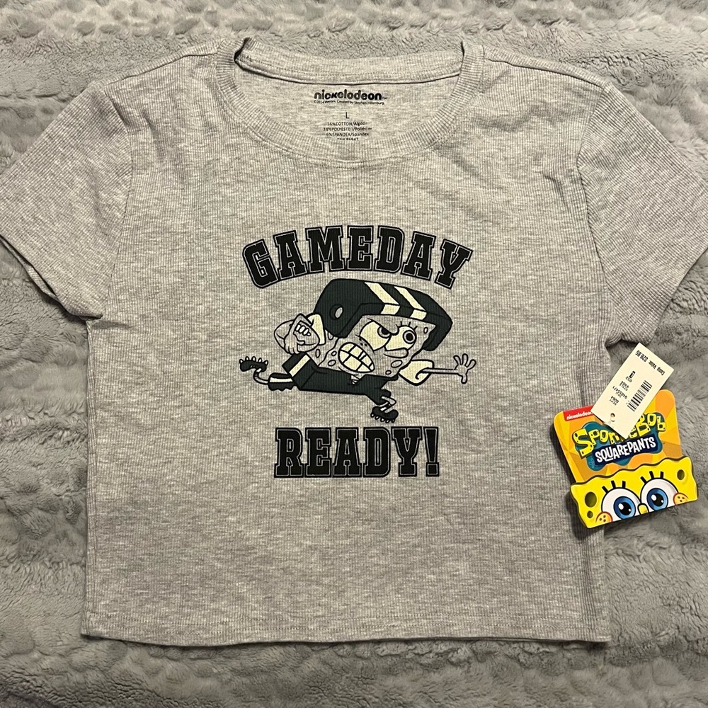 SpongeBob Squarepants Gray Gameday Ready Tee